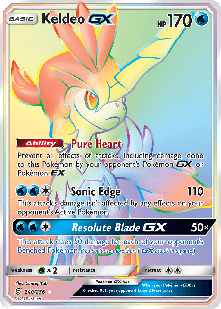 Keldeo-GX, kortbilde fra pokemontcg.io