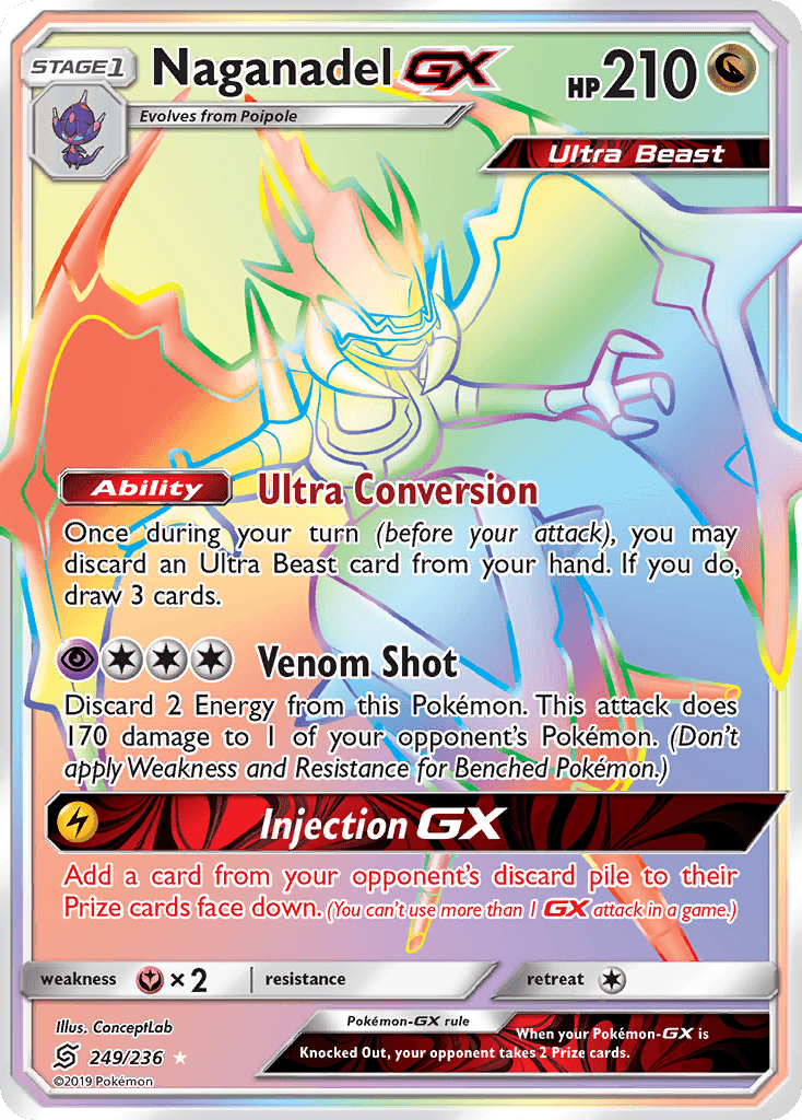 Naganadel-GX, kortbilde fra pokemontcg.io