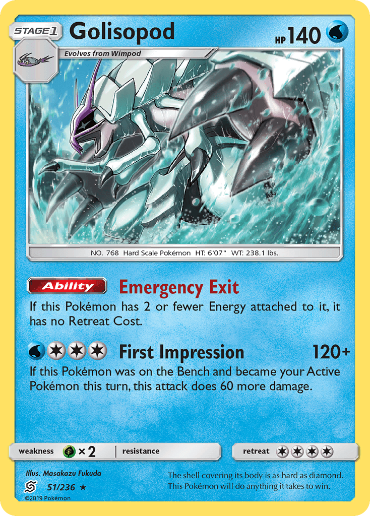 Golisopod, kortbilde fra pokemontcg.io
