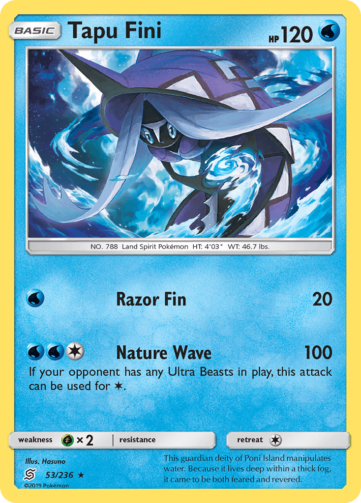 Tapu Fini, kortbilde fra pokemontcg.io