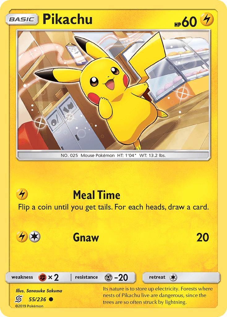 Pikachu, kortbilde fra pokemontcg.io