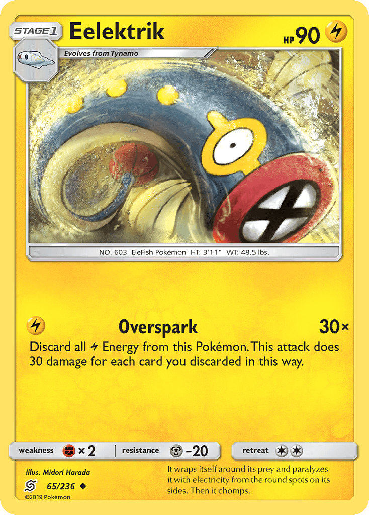 Eelektrik, kortbilde fra pokemontcg.io