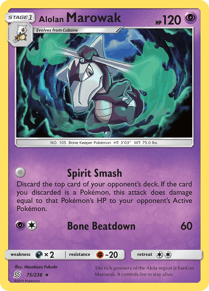 Alolan Marowak, kortbilde fra pokemontcg.io