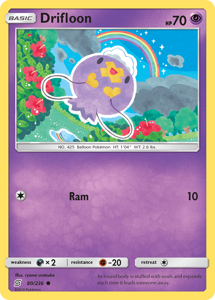 Drifloon, kortbilde fra pokemontcg.io