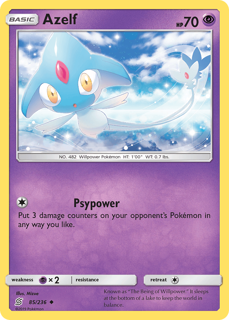 Azelf, kortbilde fra pokemontcg.io