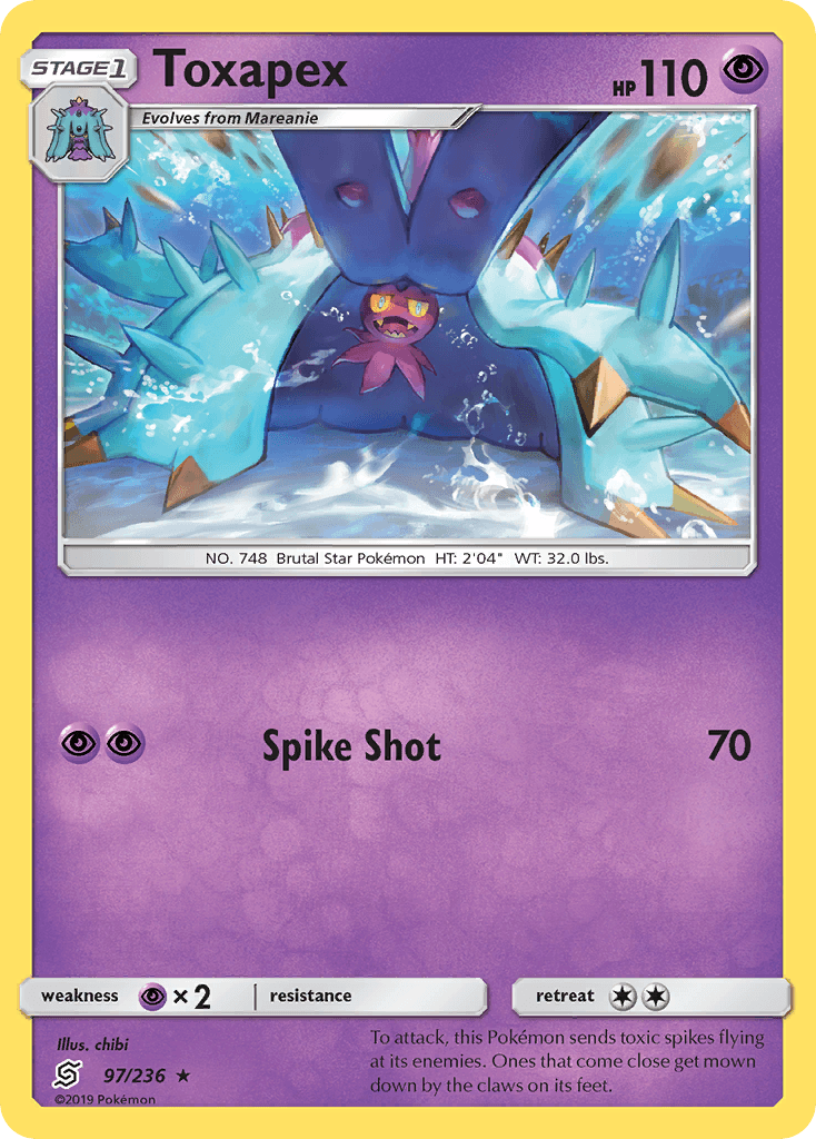 Toxapex, kortbilde fra pokemontcg.io