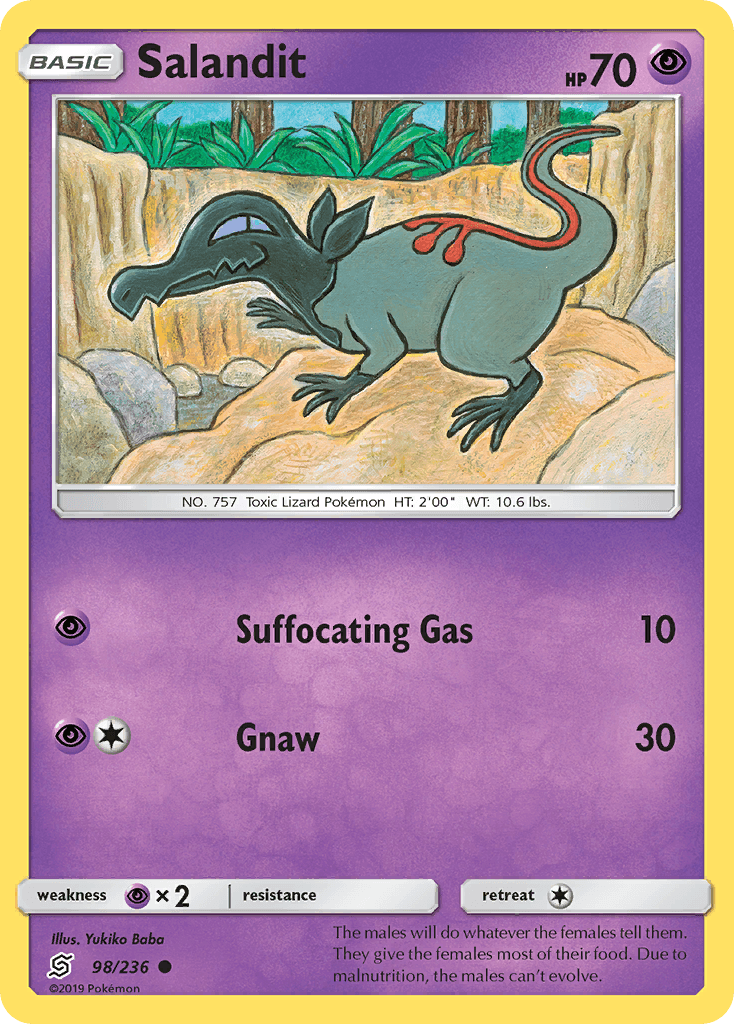 Salandit, kortbilde fra pokemontcg.io
