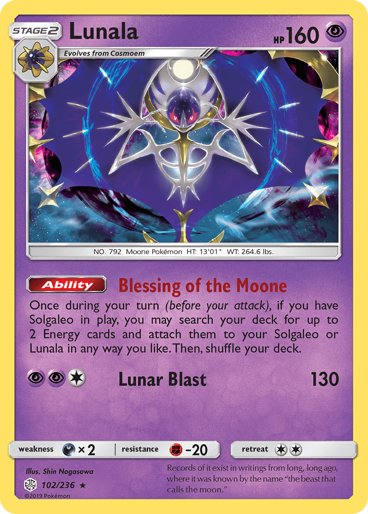 Lunala, kortbilde fra pokemontcg.io