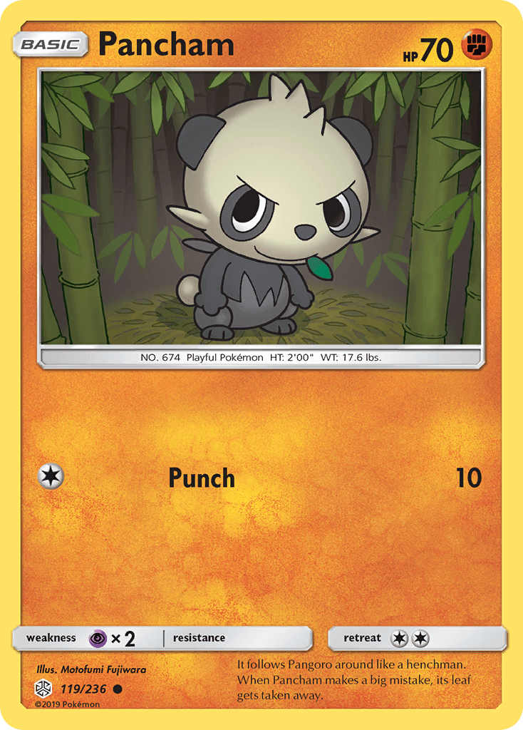 Pancham, kortbilde fra pokemontcg.io