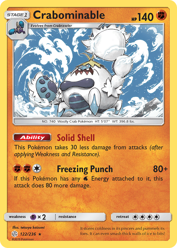 Crabominable, kortbilde fra pokemontcg.io