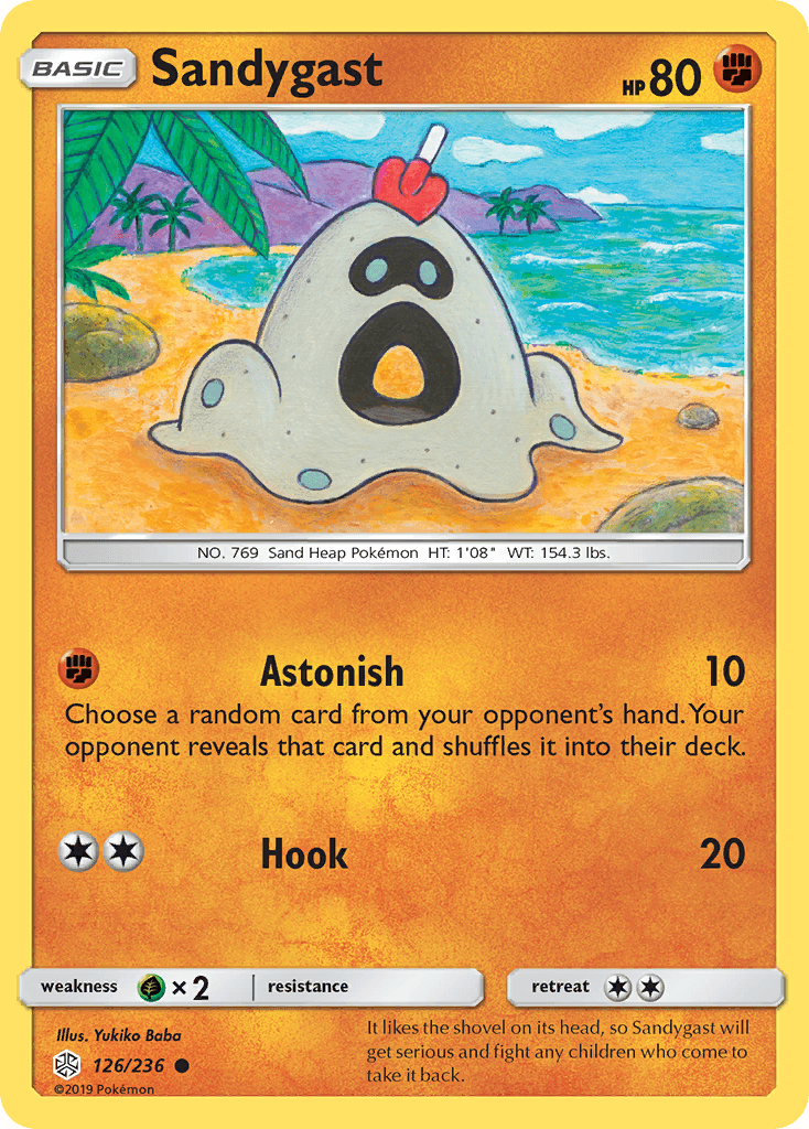 Sandygast, kortbilde fra pokemontcg.io