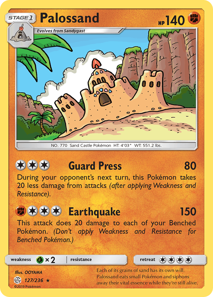 Palossand, kortbilde fra pokemontcg.io