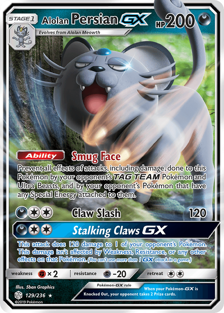 Alolan Persian-GX, kortbilde fra pokemontcg.io