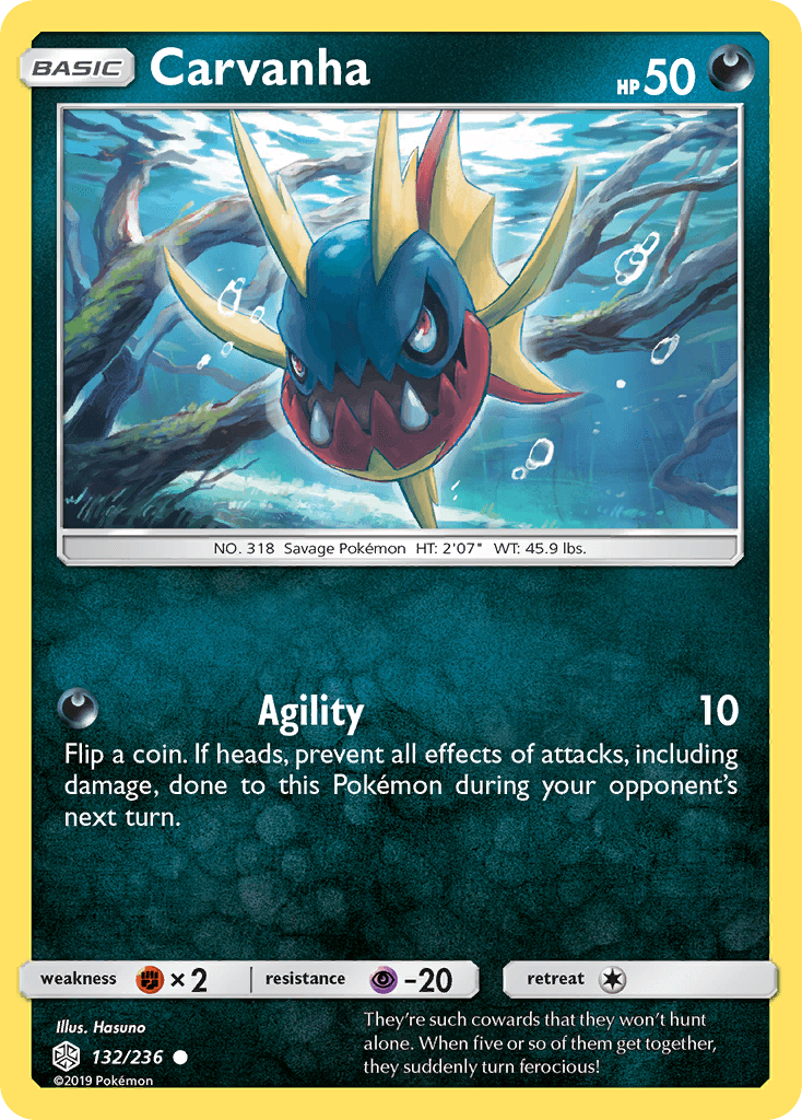 Carvanha, kortbilde fra pokemontcg.io