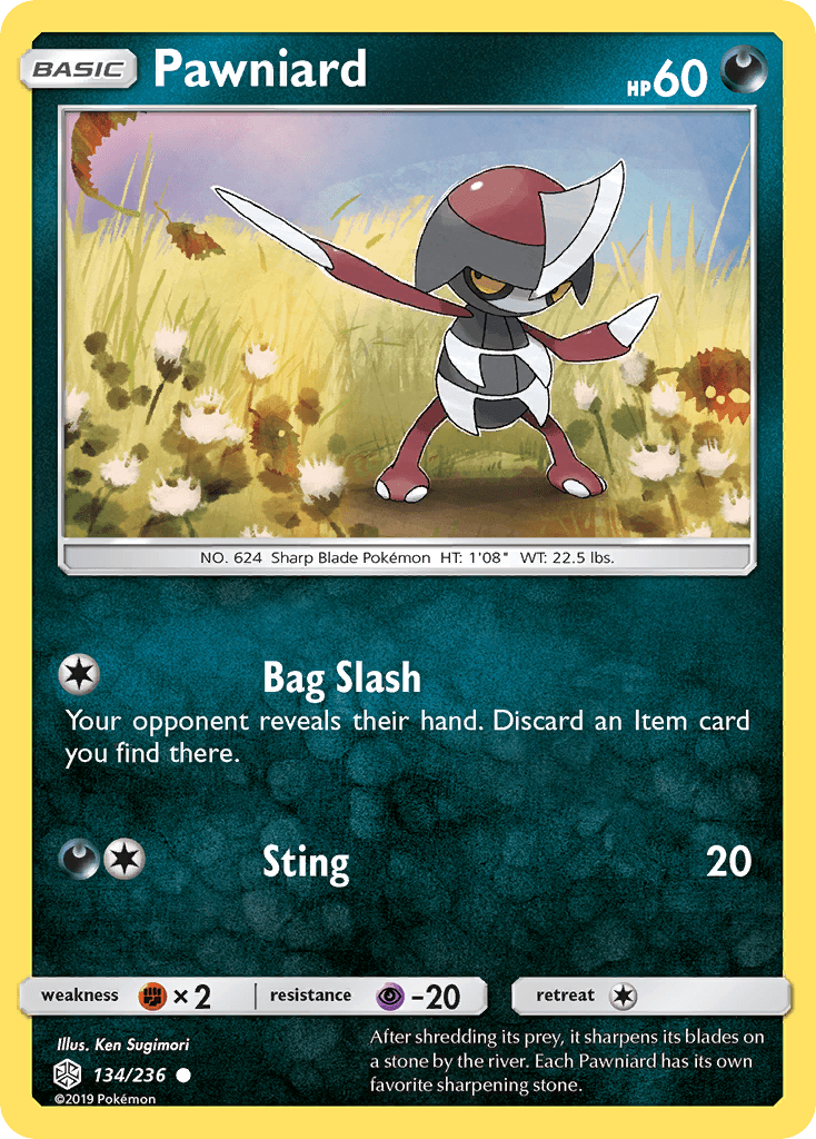 Pawniard, kortbilde fra pokemontcg.io