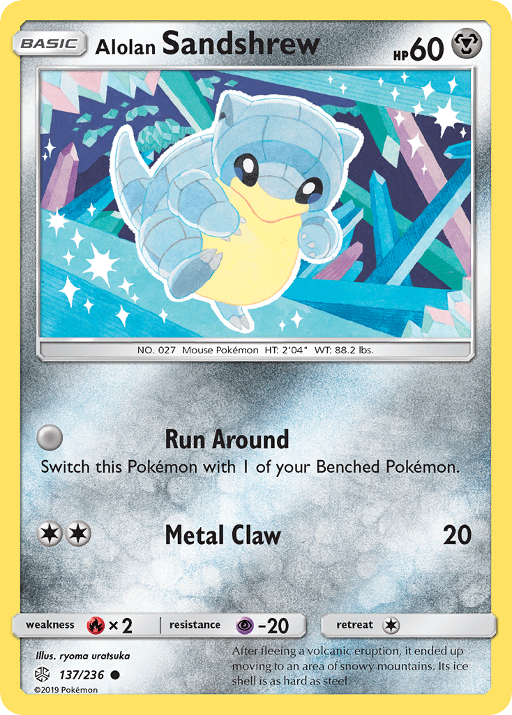 Alolan Sandshrew, kortbilde fra pokemontcg.io