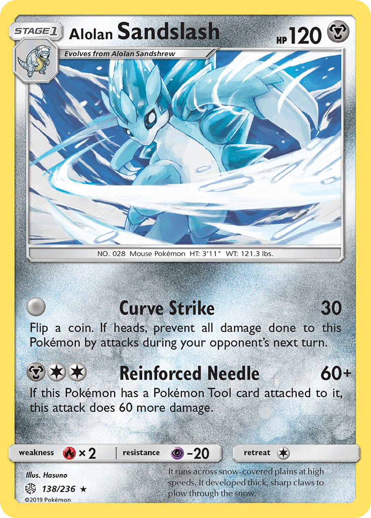 Alolan Sandslash, kortbilde fra pokemontcg.io
