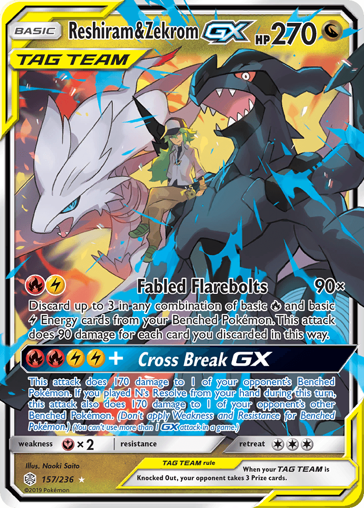 Reshiram & Zekrom-GX, kortbilde fra pokemontcg.io