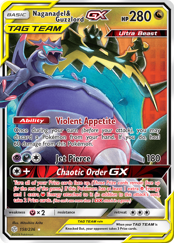 Naganadel & Guzzlord-GX, kortbilde fra pokemontcg.io