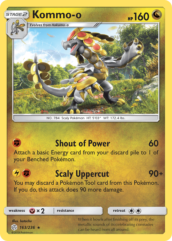Kommo-o, kortbilde fra pokemontcg.io