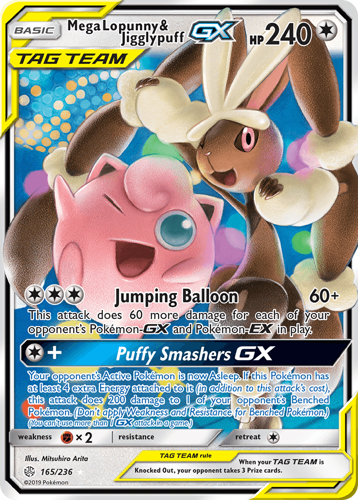 Mega Lopunny & Jigglypuff-GX, kortbilde fra pokemontcg.io