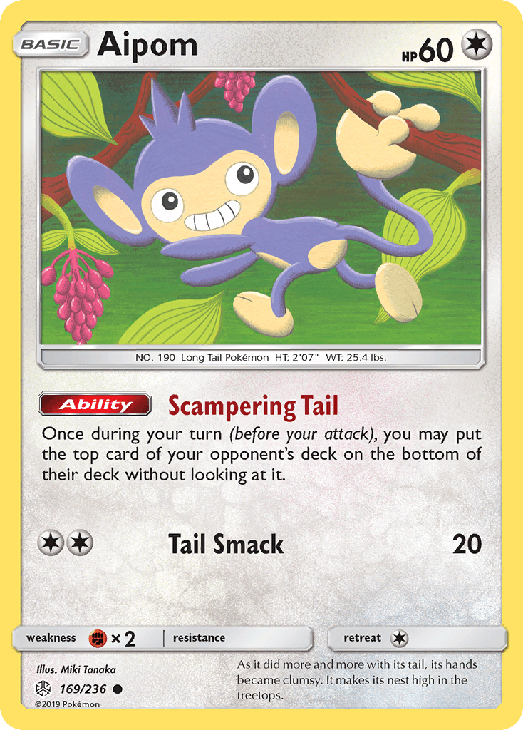 Aipom, kortbilde fra pokemontcg.io