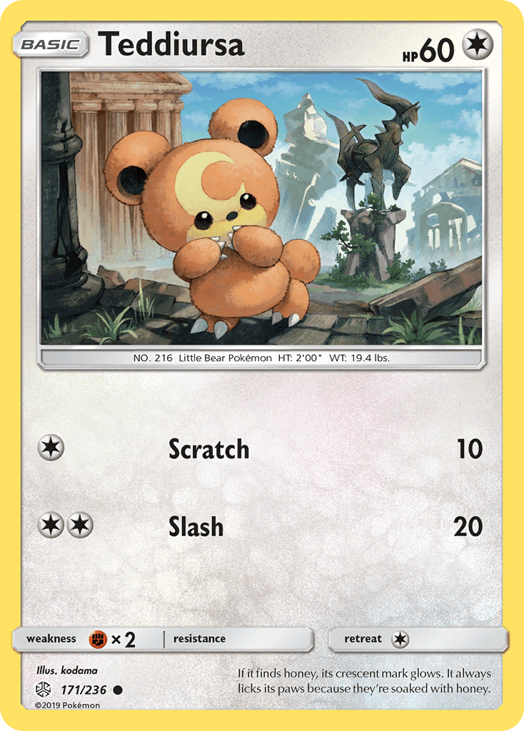 Teddiursa, kortbilde fra pokemontcg.io