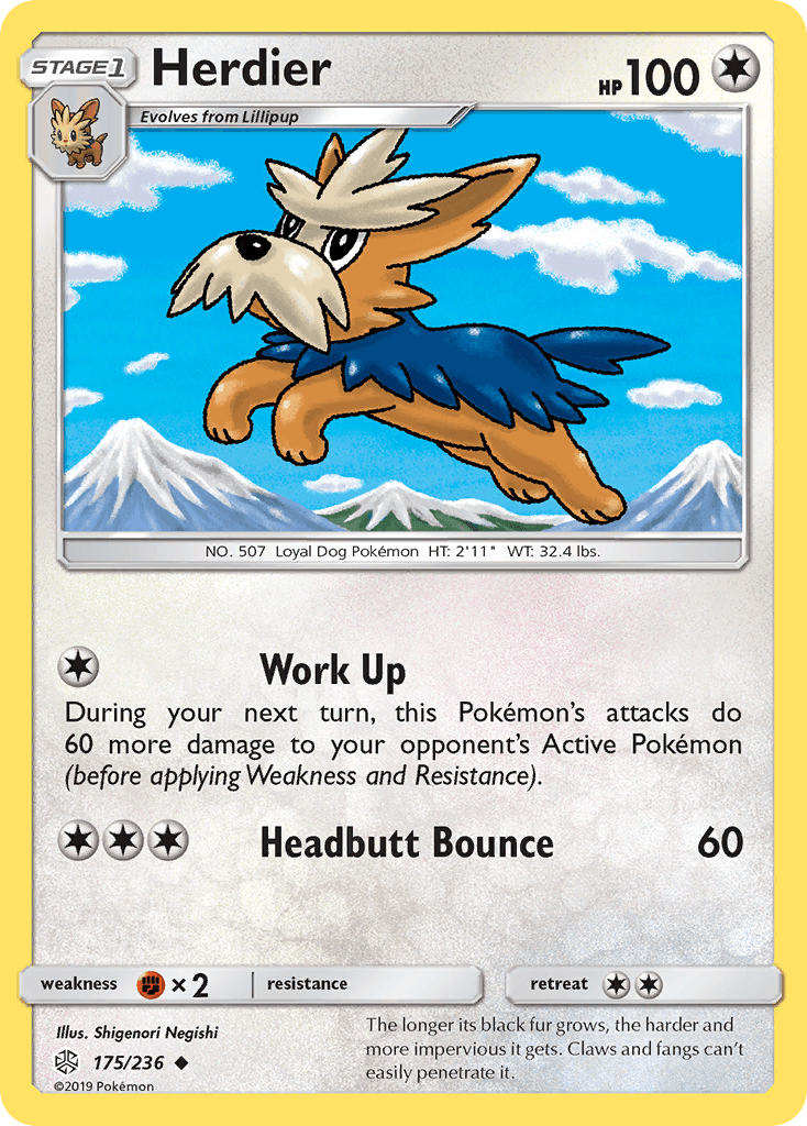 Herdier, kortbilde fra pokemontcg.io