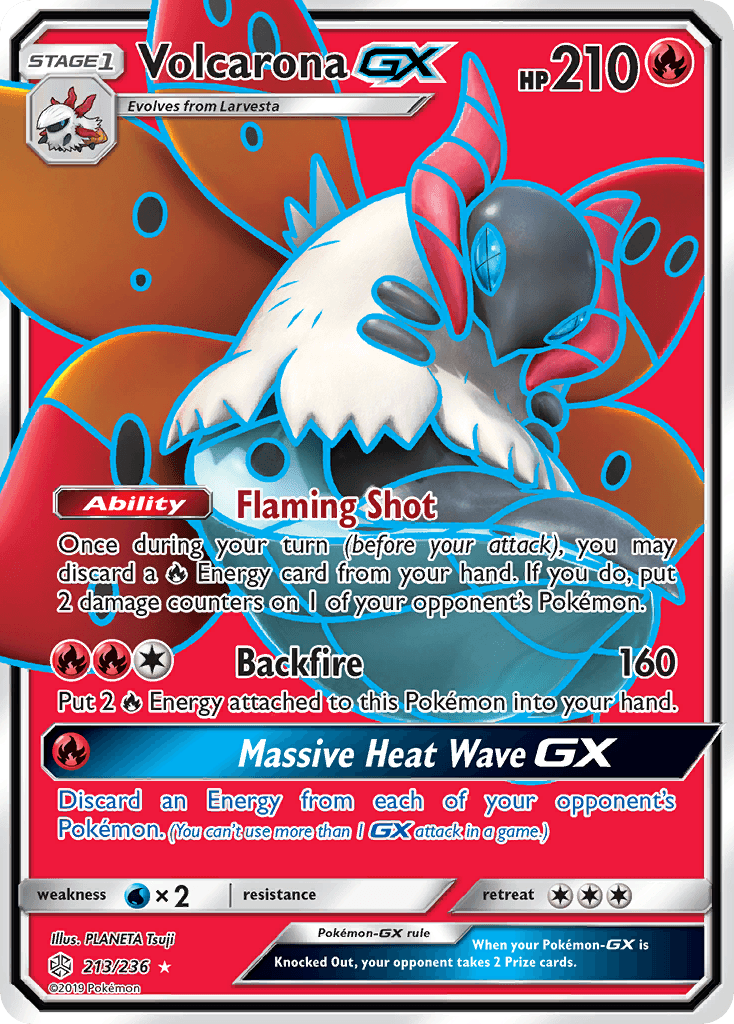 Volcarona-GX, kortbilde fra pokemontcg.io