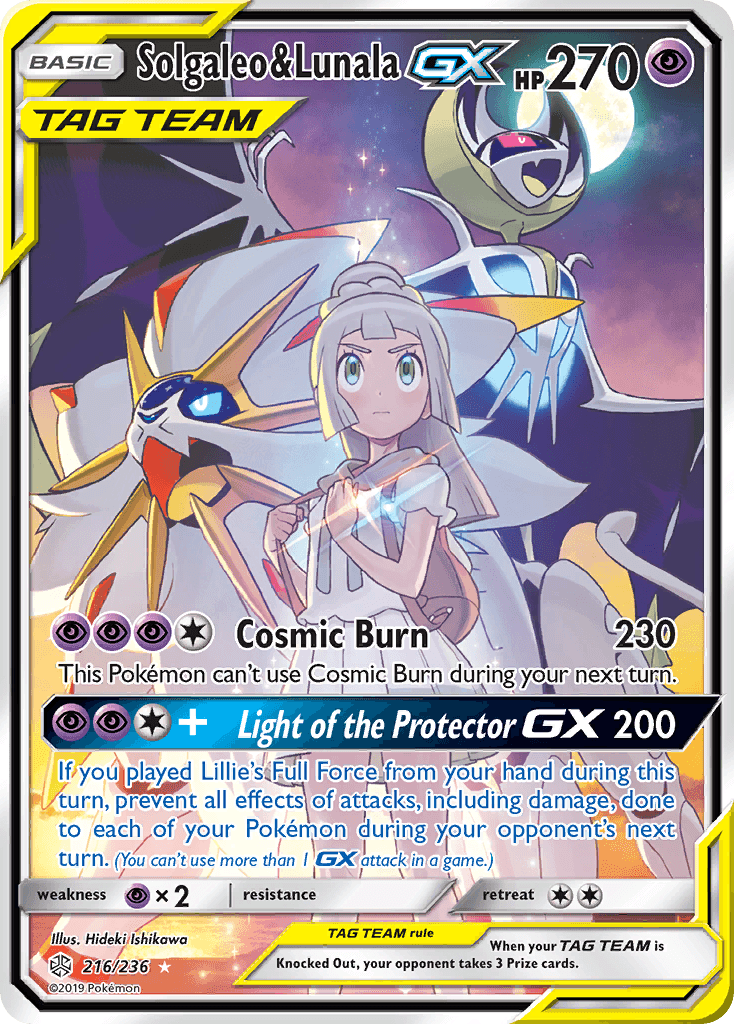 Solgaleo & Lunala-GX, kortbilde fra pokemontcg.io