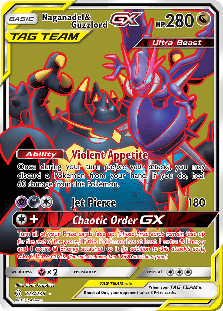 Naganadel & Guzzlord-GX, kortbilde fra pokemontcg.io