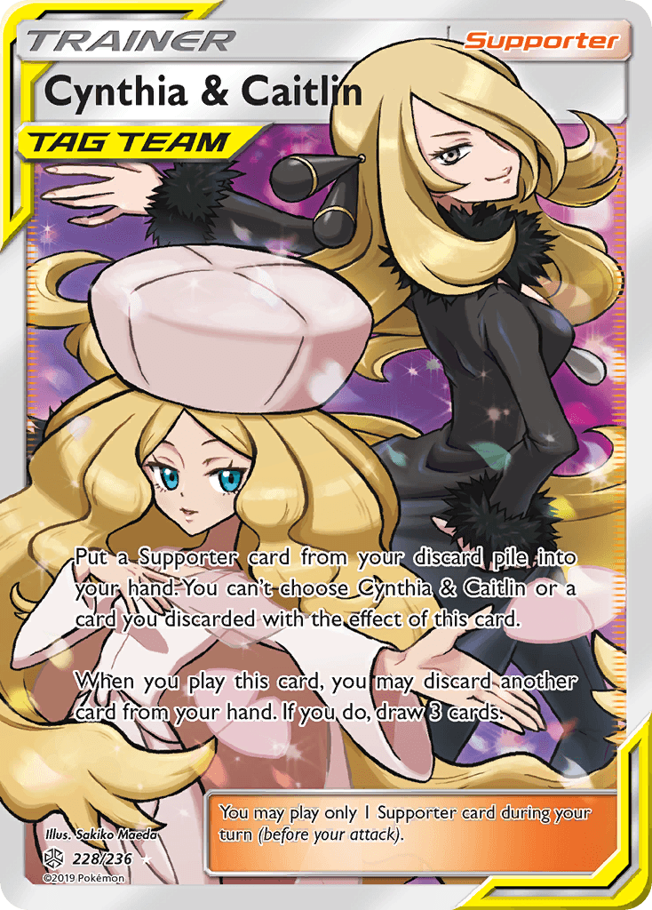 Cynthia & Caitlin, kortbilde fra pokemontcg.io