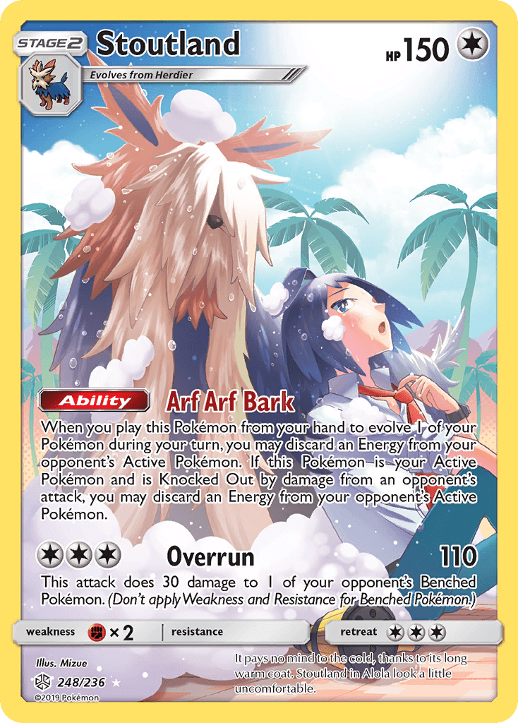 Stoutland, kortbilde fra pokemontcg.io