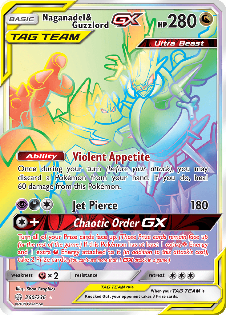 Naganadel & Guzzlord-GX, kortbilde fra pokemontcg.io