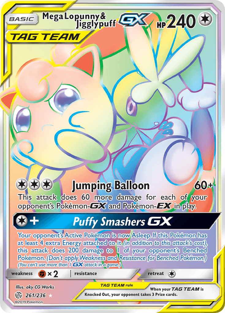 Mega Lopunny & Jigglypuff-GX, kortbilde fra pokemontcg.io