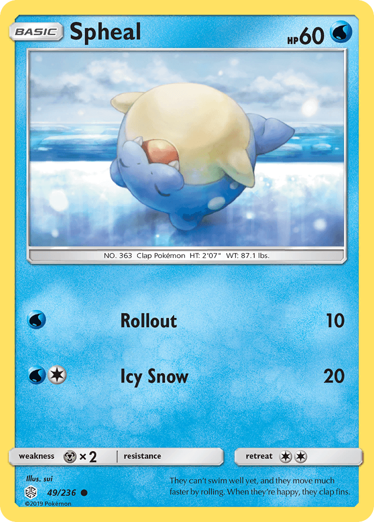 Spheal, kortbilde fra pokemontcg.io