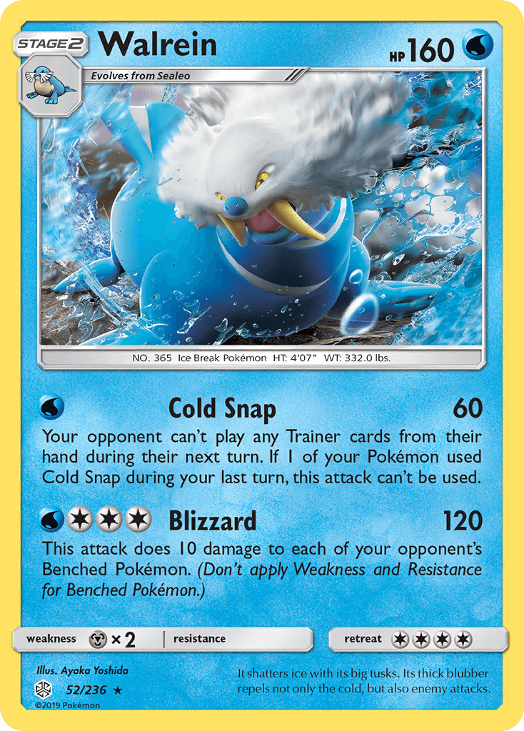 Walrein, kortbilde fra pokemontcg.io
