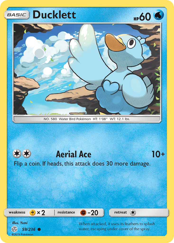 Ducklett, kortbilde fra pokemontcg.io