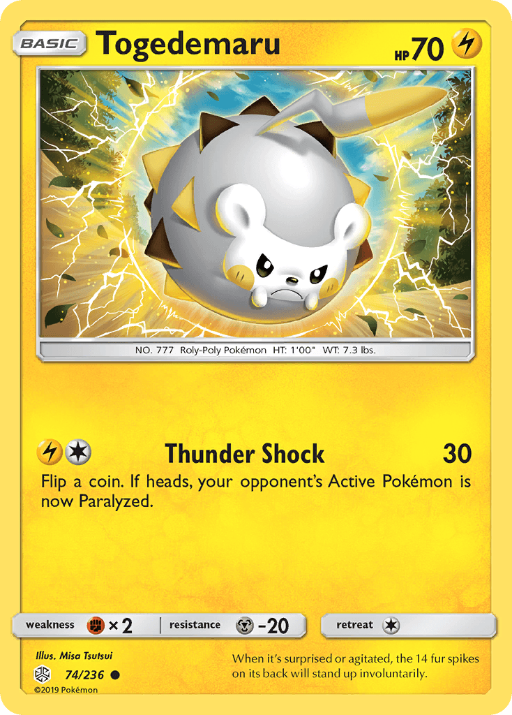 Togedemaru, kortbilde fra pokemontcg.io