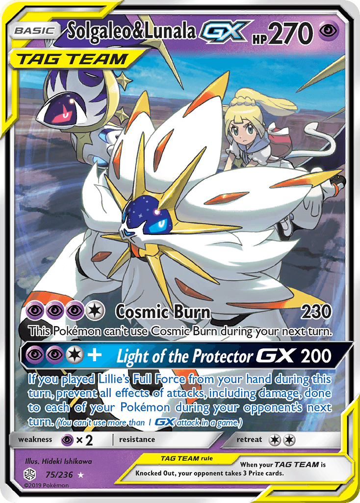 Solgaleo & Lunala-GX, kortbilde fra pokemontcg.io