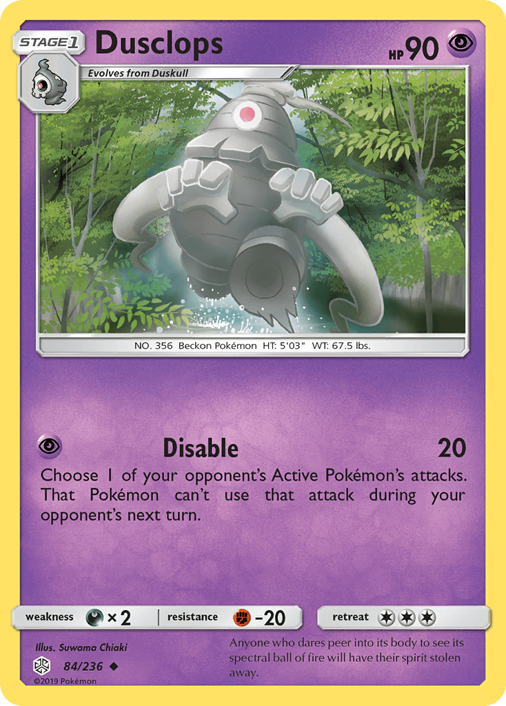 Dusclops, kortbilde fra pokemontcg.io