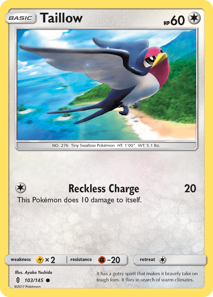 Taillow, kortbilde fra pokemontcg.io