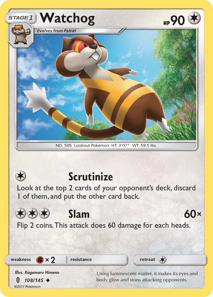 Watchog, kortbilde fra pokemontcg.io