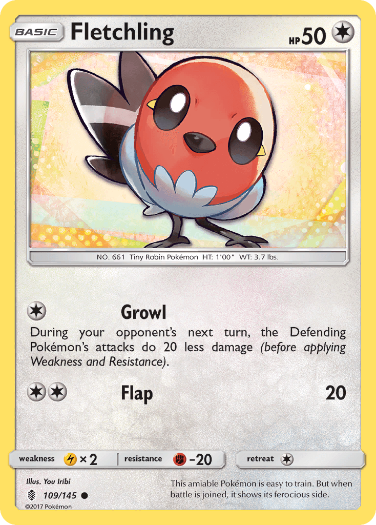 Fletchling, kortbilde fra pokemontcg.io