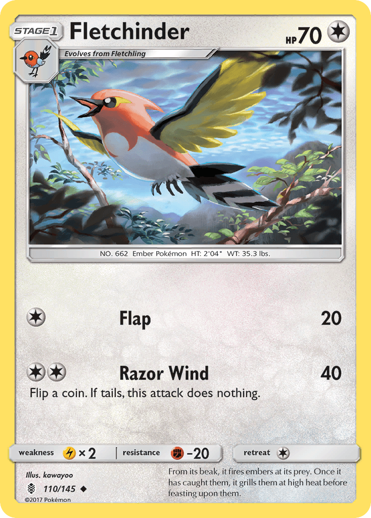 Fletchinder, kortbilde fra pokemontcg.io