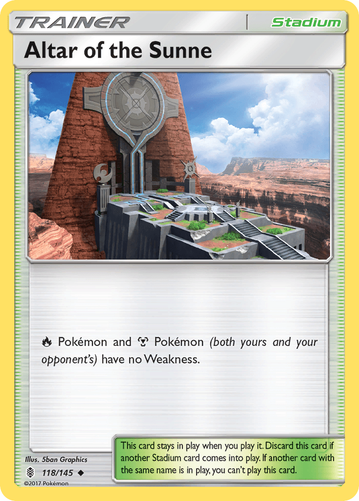 Altar of the Sunne, kortbilde fra pokemontcg.io