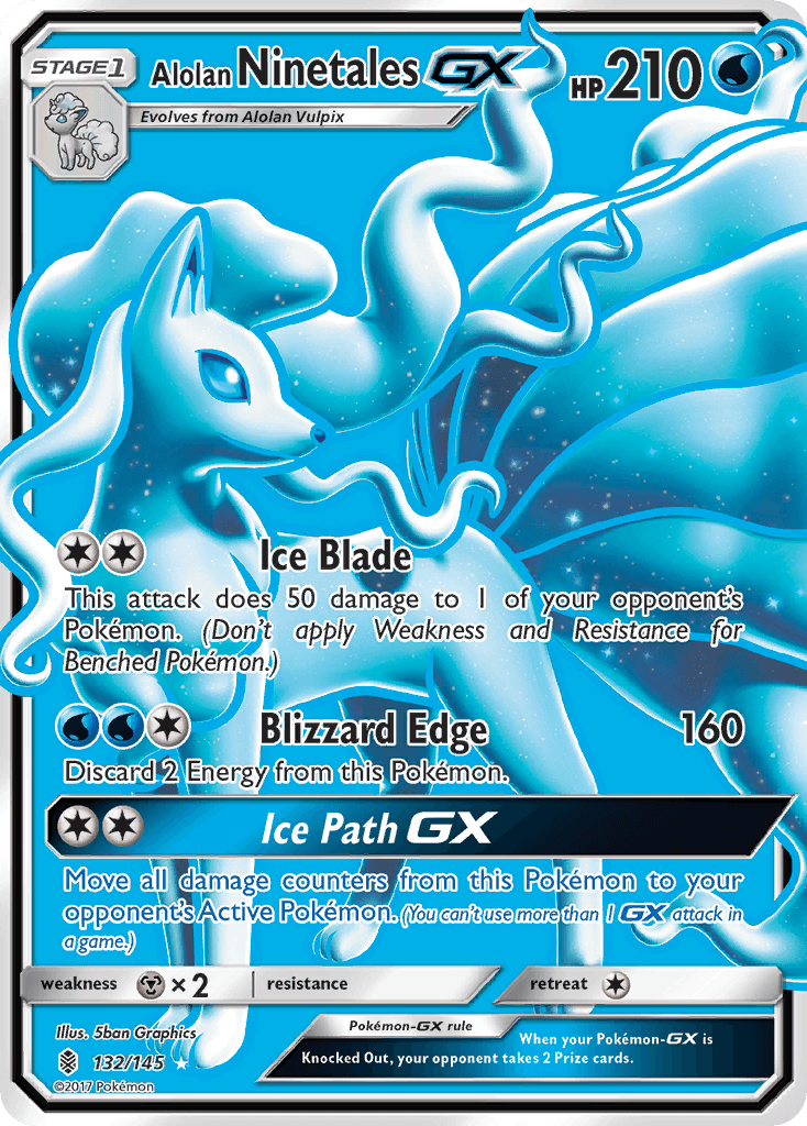Alolan Ninetales-GX, kortbilde fra pokemontcg.io