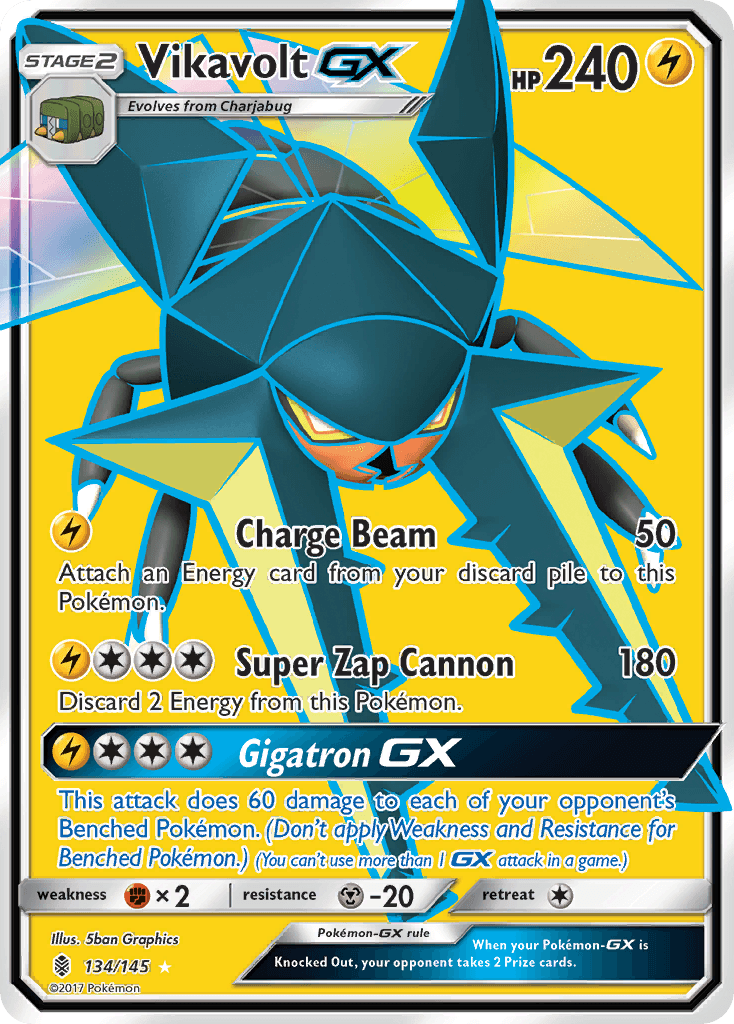 Vikavolt-GX, kortbilde fra pokemontcg.io