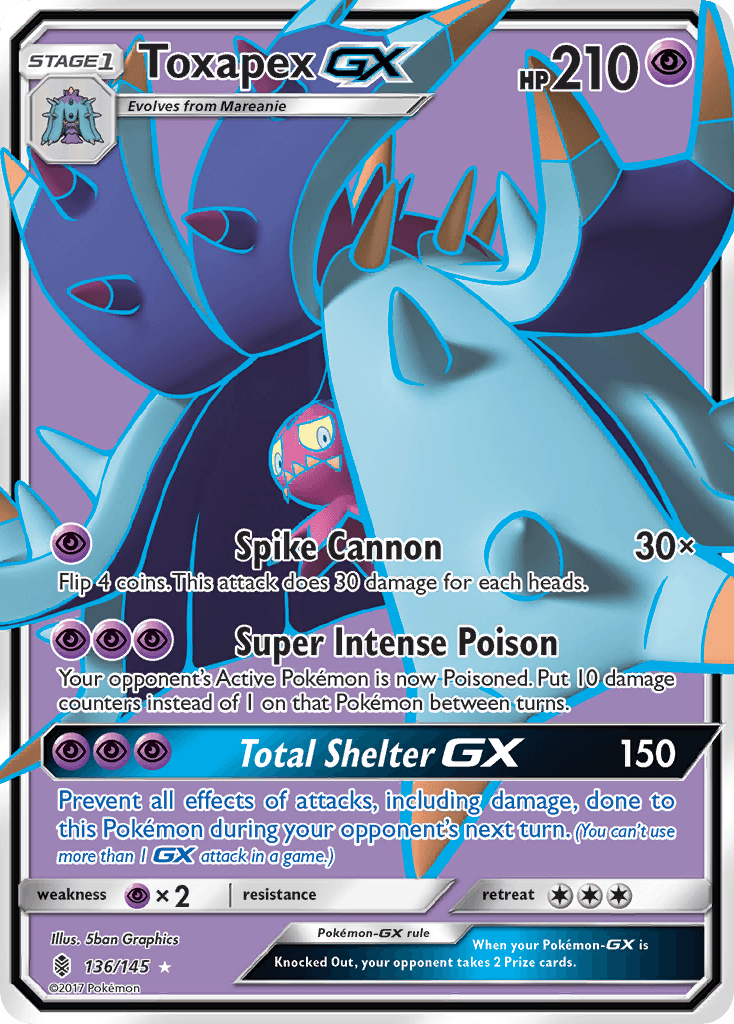 Toxapex-GX, kortbilde fra pokemontcg.io
