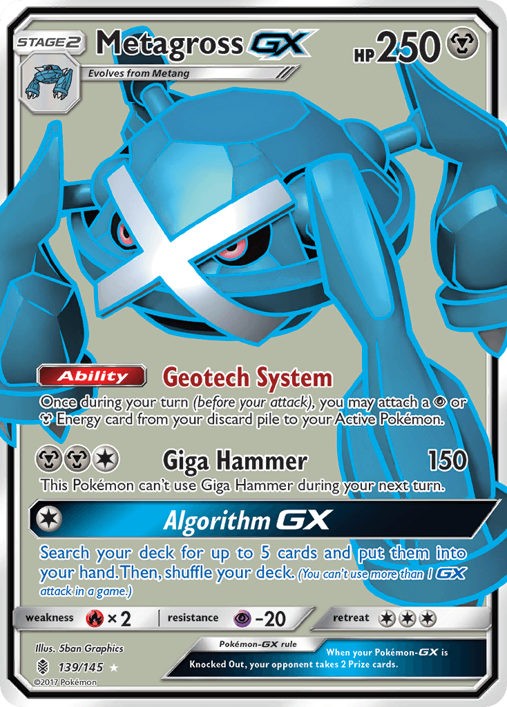 Metagross-GX, kortbilde fra pokemontcg.io